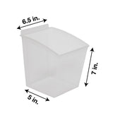 CrownWall Clear Plastic Bin - Medium