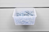 CrownWall Clear Plastic Bin - Small