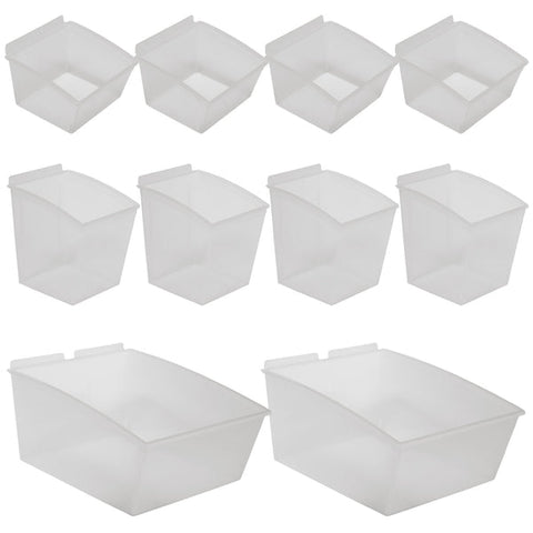 CrownWall 10-Piece Plastic Bin Kit