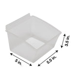 CrownWall Clear Plastic Bin - Small